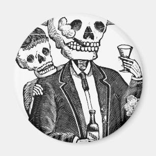 Calaveras från Guadalajara, Mexiko Magnet