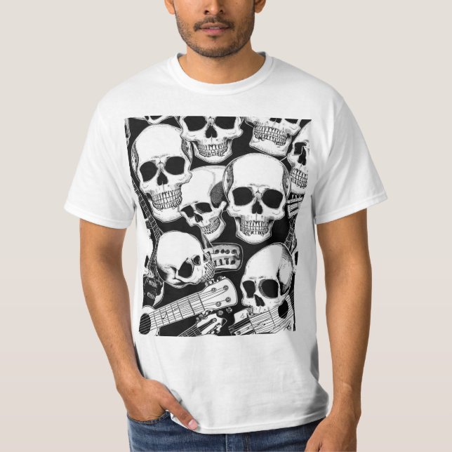 Calaveras Musicales: Ritmo y Vida T Shirt (Framsida)