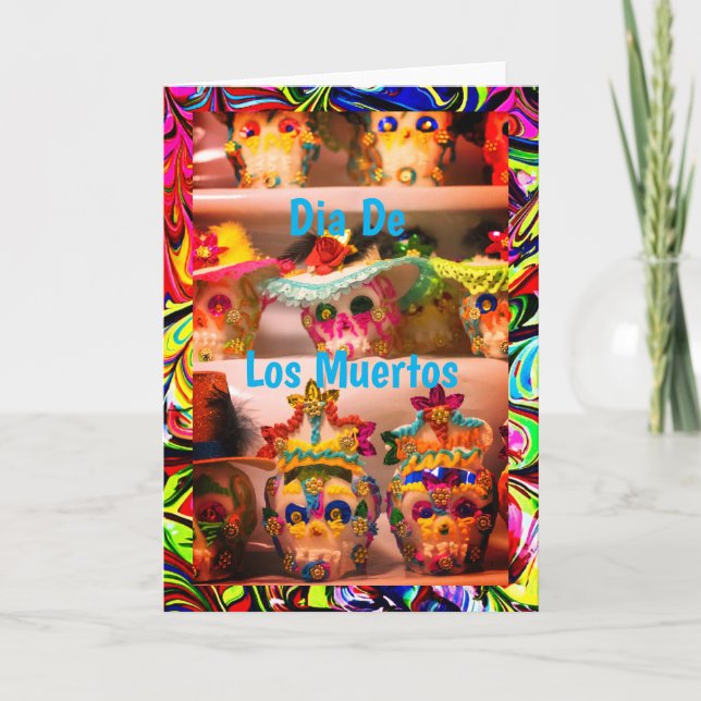 Calaveritas de Azucar, 5-tums x 7-tums gratulation Kort (Framsida)