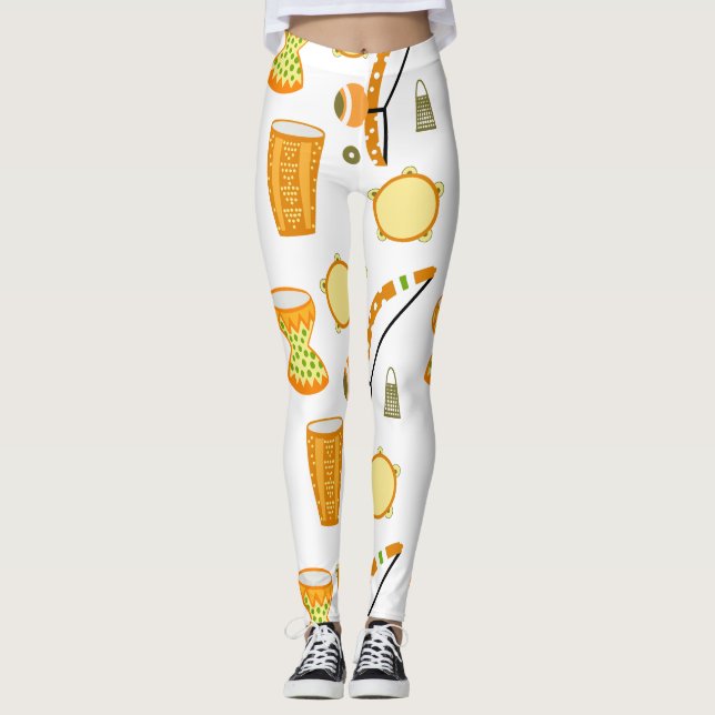 Calça legging com desenho de Capoeira (Framsida)