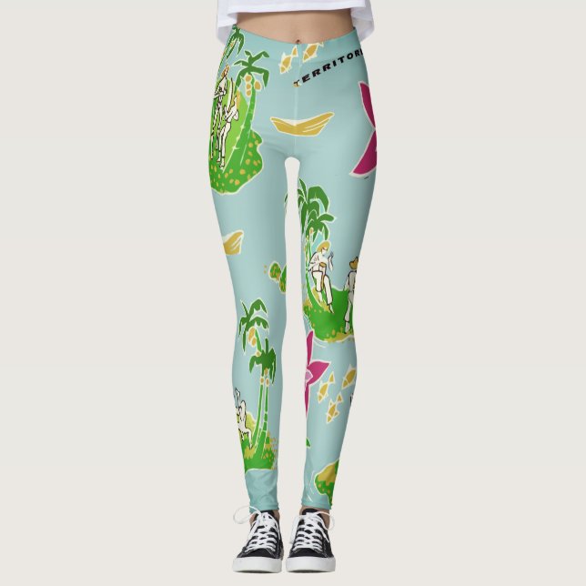 Calça legging com desenho de Capoeira (Framsida)