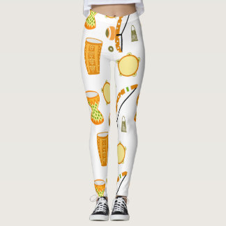 Calça legging com desenho de Capoeira