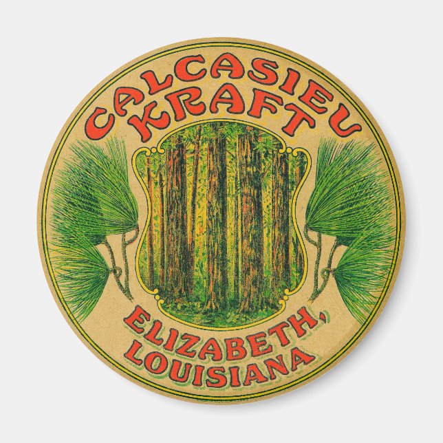 Calcasieu Kraft Bags Magnet (Framsidan)