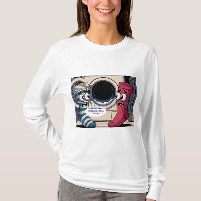 calcetines asustados t shirt (Framsida)