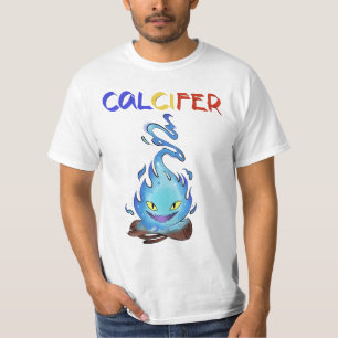 Calcifer fire blue t shirt