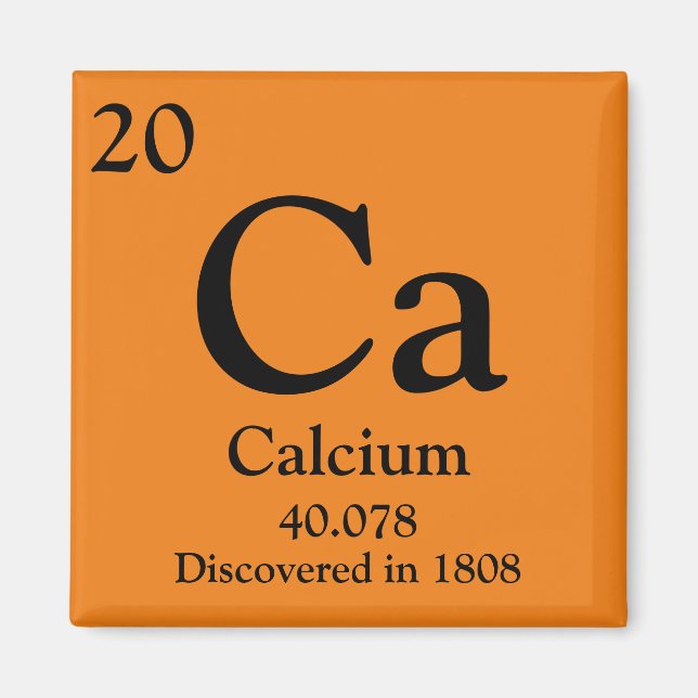 Calcium Periodic Bord Magnet (Framsidan)