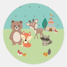 Calcomanía Animalitos del bosque Runt Klistermärke