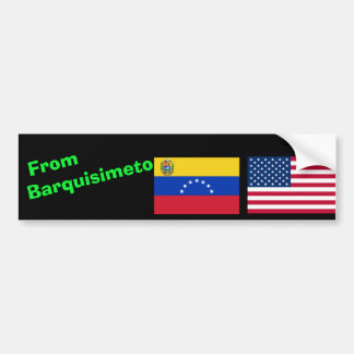Calcomanía vehículo Venezuela USA Barquisimeto Bildekal