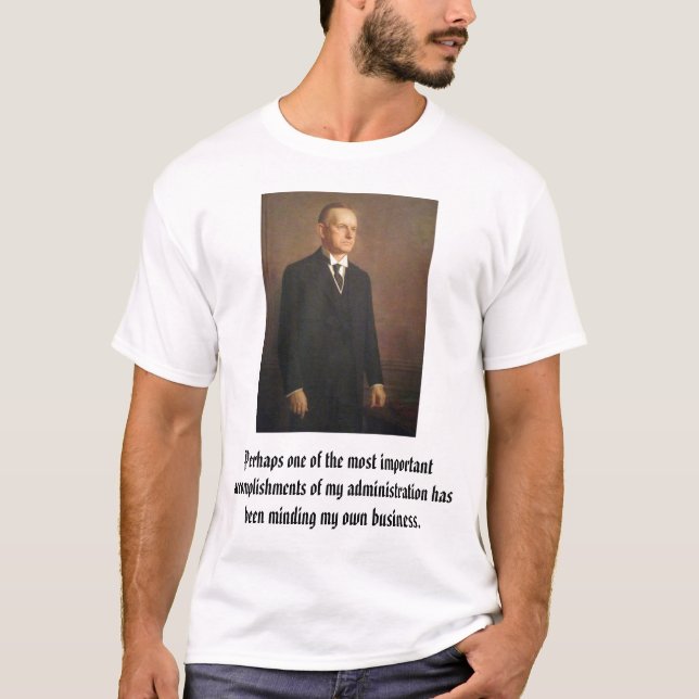 calcool Calvin Coolidge T-shirt (Framsida)