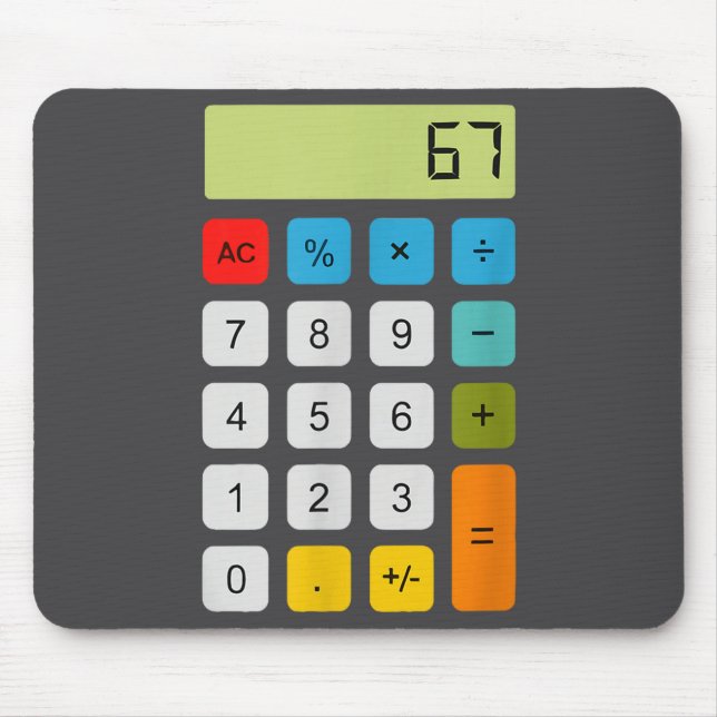 Calculator 67 Six Seven Funny Math Meme  Musmatta (Framsidan)