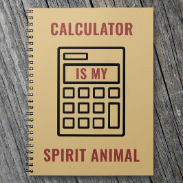Calculator är My Spirit Funny Accountant Anteckningsbok