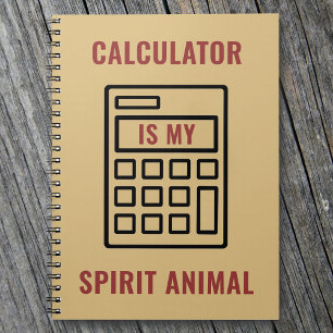 Calculator är My Spirit Funny Accountant Anteckningsbok