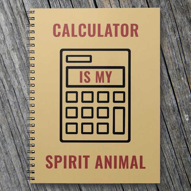 Calculator är My Spirit Funny Accountant Anteckningsbok (Skapare uppladdad)