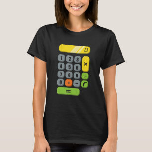 Calculator Costume Halloween Easy Cosplay Math Gee T Shirt