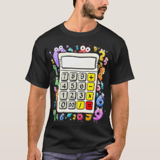 Calculator Costume Idea För barn Math Day Dinosa T Shirt