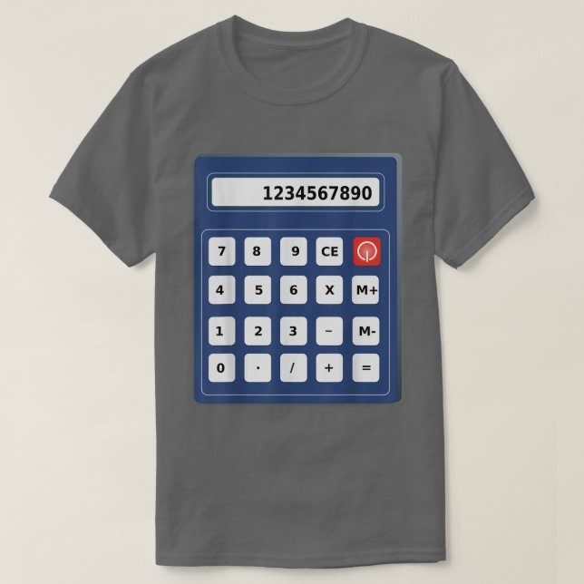 Calculator Halloween Costume 964 T Shirt (Design framsida)