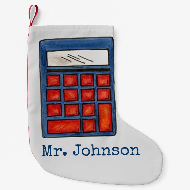 Calculator Math Class Lacher Education School Liten Julstrumpa (Framsidan)