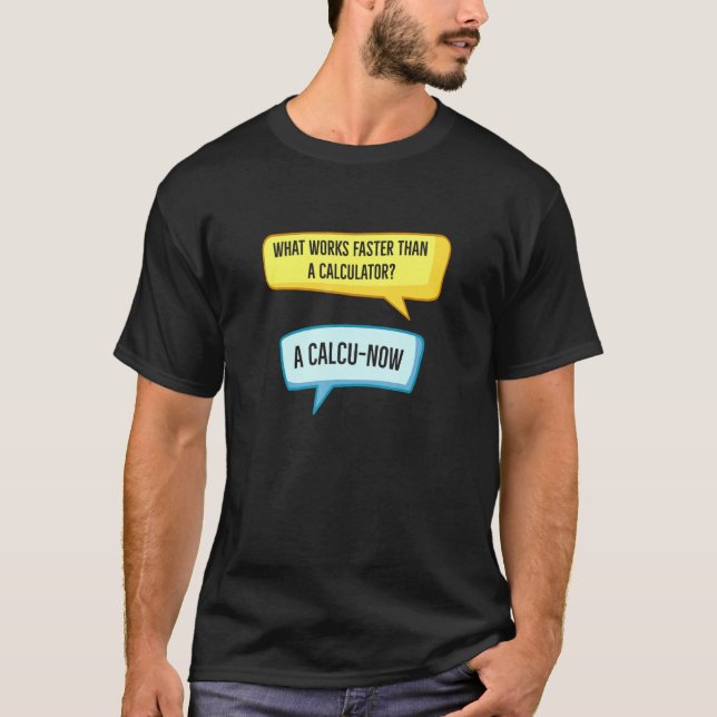 Calculator Say Math Physics Science Pappa Jokes T Shirt (Framsida)