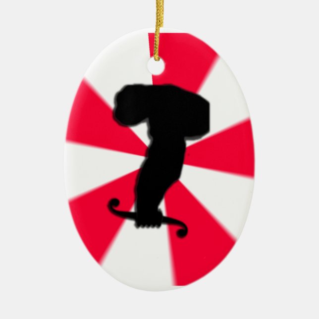 Calculus Ape Julgransprydnad Keramik (Framsidan)