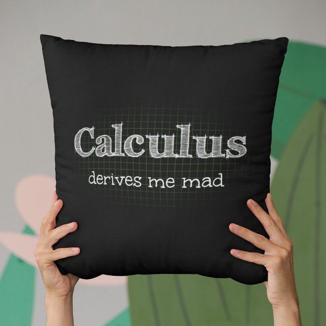 Calculus Driver Mig Galen Math Humor Kudde (Skapare uppladdad)