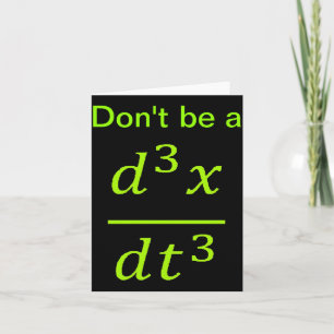 Calculus Fysik Skämt Kort