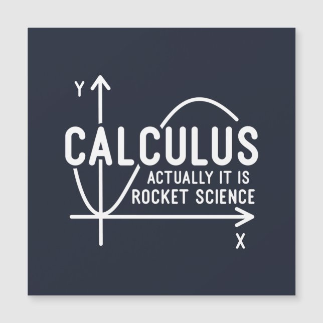 Calculus har faktiskt sin Rocket Science Funny Mat (Framsida)