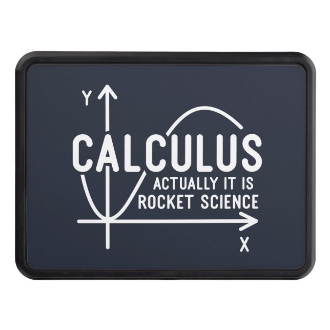 Calculus har faktiskt sin Rocket Science Funny Mat Dragkroksskydd (Framsidan)