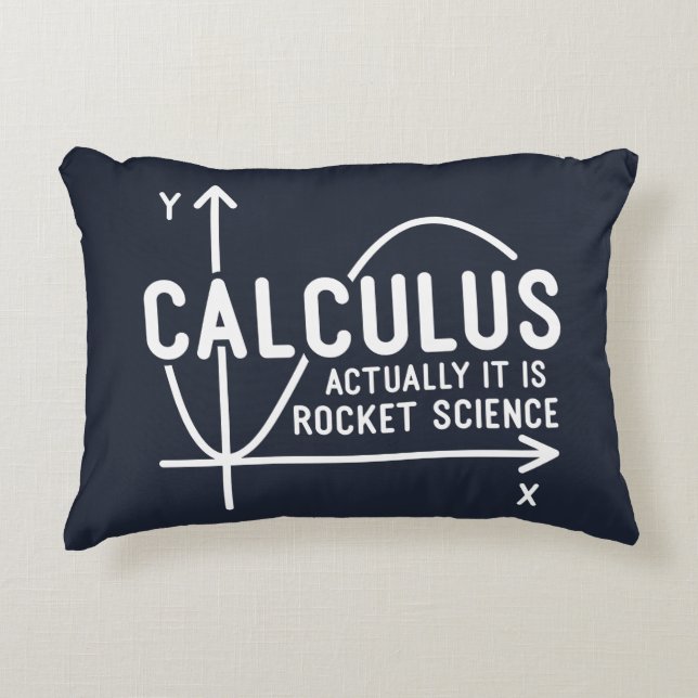 Calculus har faktiskt sin Rocket Science Funny Mat Prydnadskudde (Framsidan)