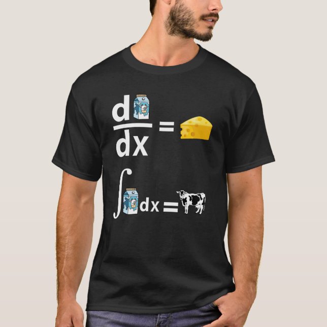 Calculus of Cheese| Funny Science Math T Shirt (Framsida)