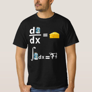 Calculus of Cheese Funny Science Math T Shirt