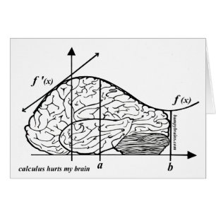 Calculus Ontr min hjärna Hälsningskort