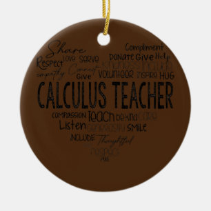 Calculus Teacher Math Teacher Algebra Squad Julgransprydnad Keramik