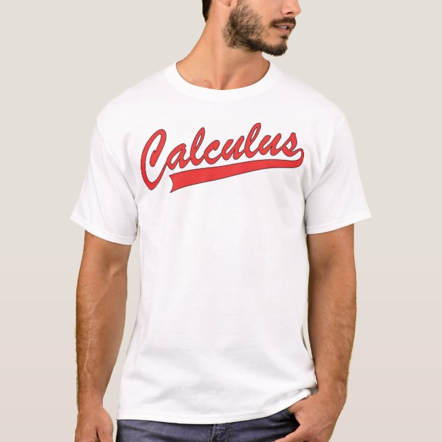 Calculusbaseballskjorta T Shirt (Framsida)