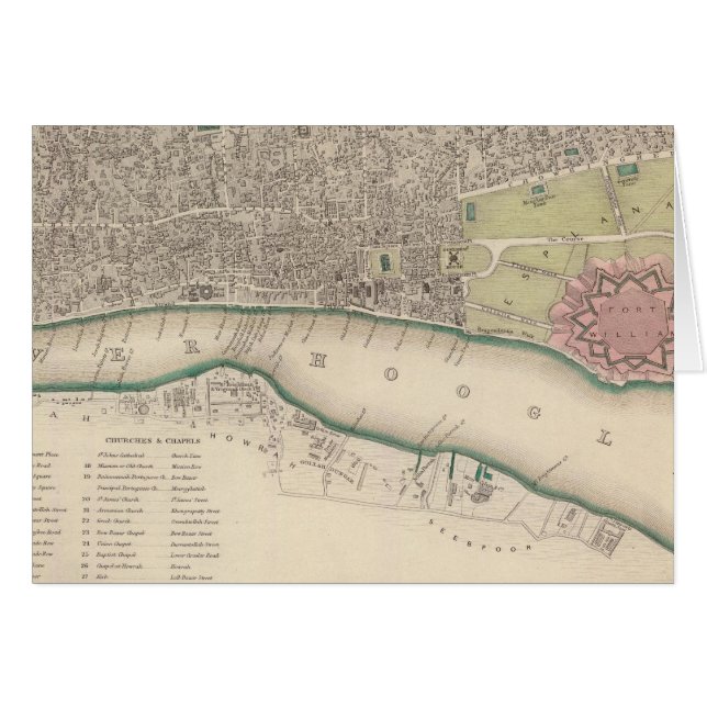 Calcutta Hälsningskort (Framsidan Horizontal)