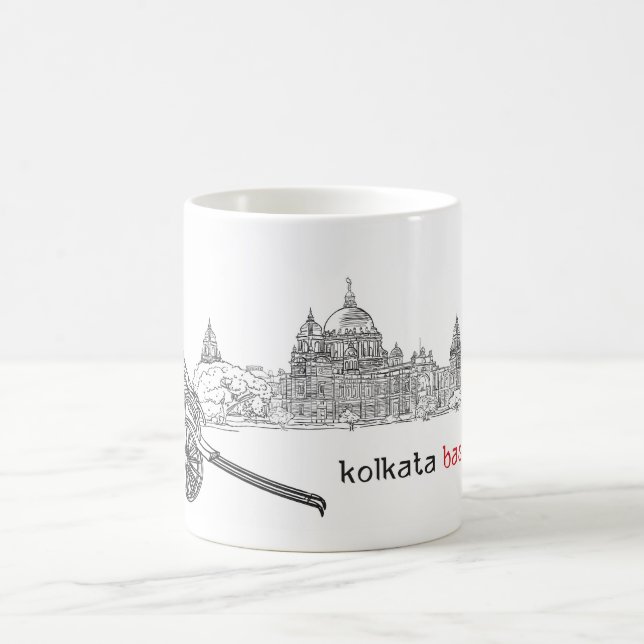 Calcutta Kolkata pride Kaffemugg (Center)