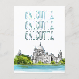 Calcutta ’Victoria Memorial’ Kolkata Bengali Helg Vykort