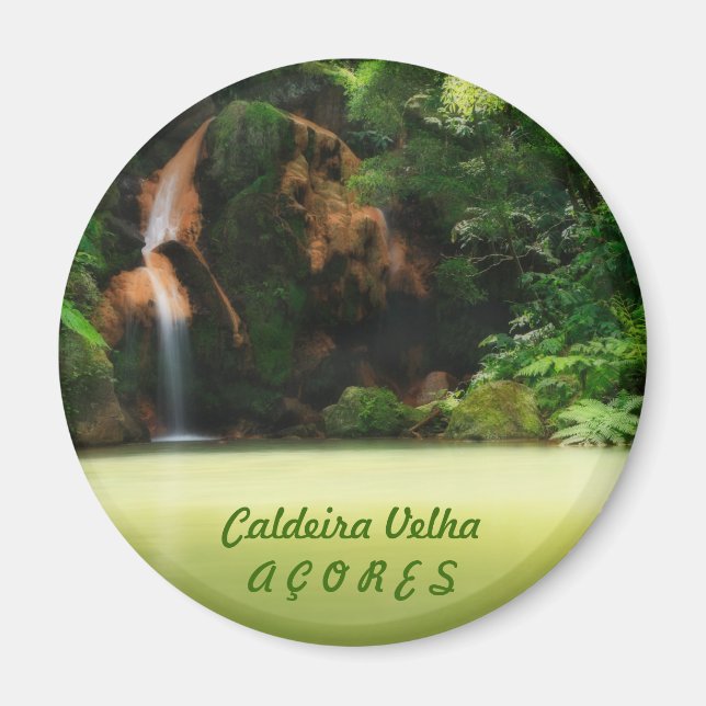 Caldeira Velha - Azorerna Magnet (Framsidan)