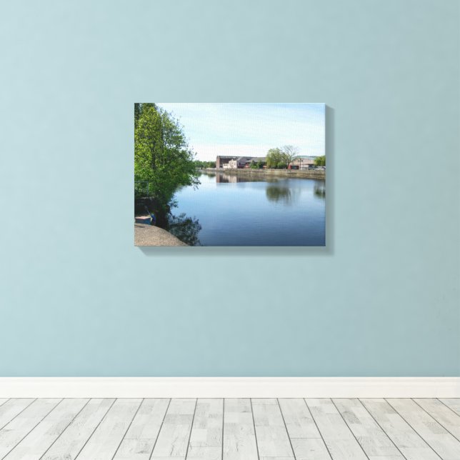 Calder & Hebble Navigation, Wakefield Canvastryck (Insitu (trägolv))