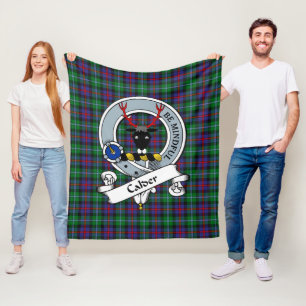Calder Klan Badge Tartan Plaid Fleecefilt