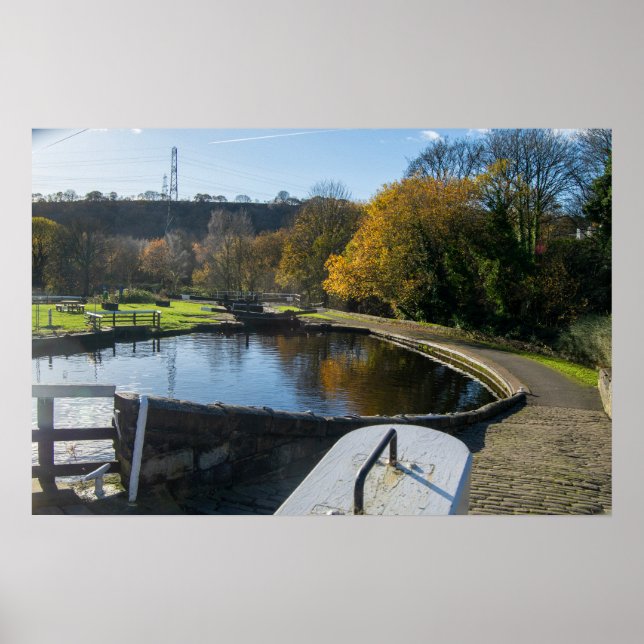 Calder och Hebble Navigation: Salterhebble-slussar Poster (Framsidan)
