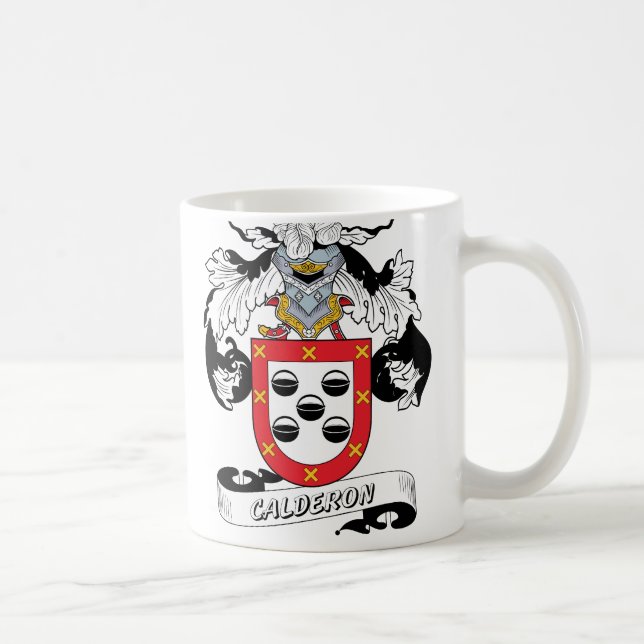 Calderon familjvapensköld kaffemugg (Höger)