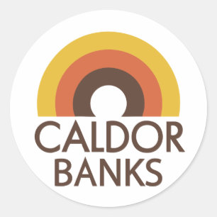 Caldor Banker Runt Klistermärke