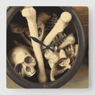 Caldron av bones. fyrkantig klocka