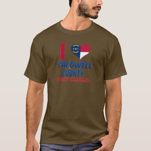 Caldwell County North Carolina T-shirt (Framsida)