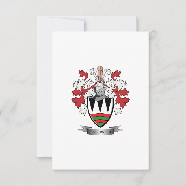 Caldwell Family Crest Jackar av Arm (Framsida)