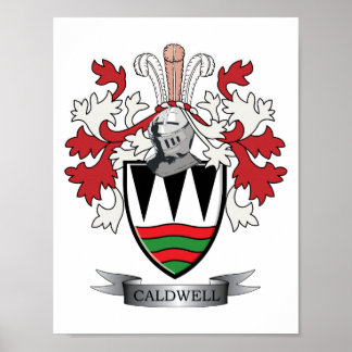 Caldwell Family Crest Jackar av Arm Poster