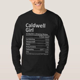 Caldwell Girl Id Idaho Funny City Roots Usa T Shirt
