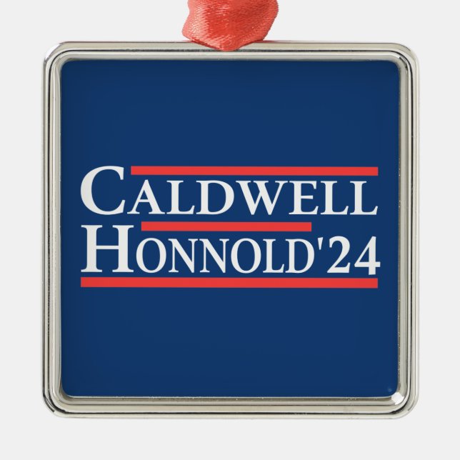 Caldwell Honnold 2024 Julgransprydnad Metall (Framsidan)