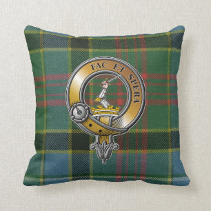 Caldwell Tartan & Badge Kudde