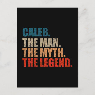 Caleb Mannen Myten Legenden Vykort